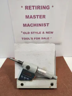 MITUTOYO DIGITAL MICROMETER HEAD, #350-711-30* SPC* ,USED MIC THAT WORKS GREAT