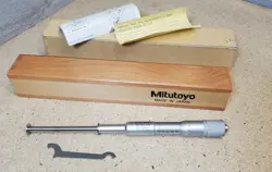 MITUTOYO NO. 146-109 GROOVE MICROMETER 75MM - 100MM - 0.01MM - *MINT* - METRIC