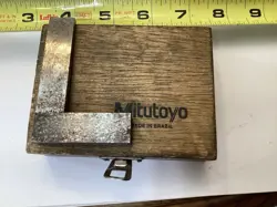 MITUTOYO 3;INCH PRECISION SQUARE, IN CASE, AS FOUND