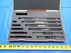 6PC MITUTOYO METRIC MICROMETER CALIBRATION STANDARDS FLAT END 150MM - 275MM