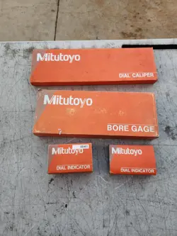 LOT OF MITUTOYO  EMPTY  BOXES & MORE