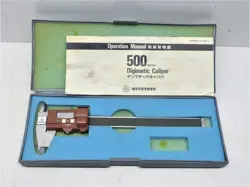 MITUTOYO DIGIMATIC CALIPER 500-215 DIGITAL CALIPER TESTED WORKING INV15735