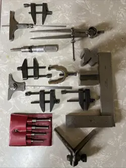 MACHINIST TOOLS LOT STARRETT, LUFKIN, MITUTOYO, BROWN & SHARPE