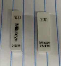 MITUTOYO CERAMIC GAUGE BLOCKS - .200 & .300