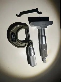 0-1 MITUTOYO DEPTH MICROMETER  AND OD MICROMETER