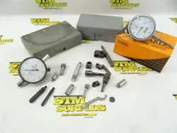 MITUTOYO & BAKER INDICATORS + ASSORTED MOUNTING & INSPECTION ACCESSORIES