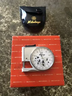 MITUTOYO 7309 POCKET GAGE ANALOG MICROMETER MEASURING INSTRUMENT W/BOX VC3
