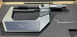 MITUTOYO DIGITAL OUTSIDE MICROMETER MDC-100M 293-424-20 75-100MM 0.001MM JAPAN