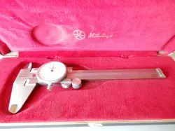 VINTAGE MITUTOYO DIAL CALIPERS CODE #505-629 JAPAN MINT IN CASE