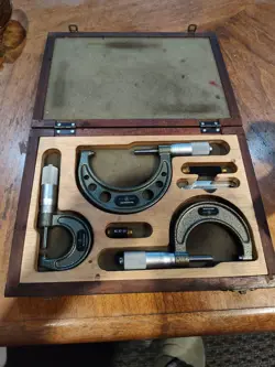 SET OF MITUTOYO MICROMETERS 1-2-3
