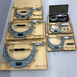 6 MITUTOYO MICROMETERS 0-1