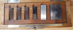 MITUTOYO BLOCK GAUGE SET - CODE NO. 516-102  - 6 PIECES  0.1 TO 1