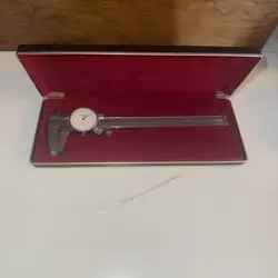 VINTAGE MITUTOYO 505-629 DIAL CALIPER MADE IN JAPAN VERY GOOD CONDITION