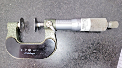 MITUTOYO 0-1 INCH DISC-FLANGE MICROMETER