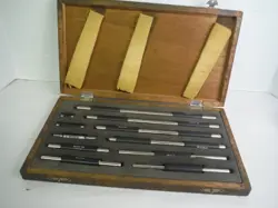 USED MITUTOYO 167-151, 167-150 MICROMETER STANDARD SET, 1-11