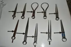 INSIDE SPRING CALIPERS- LUTZ - BROWN & SHARPE 0 MITUTOYO - LOT OF 10   (LYW28)