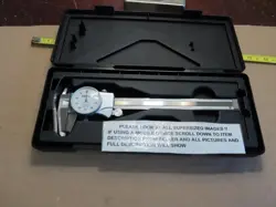 MITUTOYO 505-738 DIAL CALIPER - CARBIDE-TIPPED JAWS, 0-6