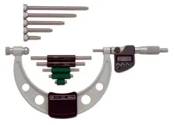 MITUTOYO 340-351-30 OUTSIDE MICROMETER W/ INTERCHANGEABLE ANVILS 0-6
