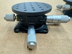 THOR LABS TTR001/M TILT/TIP/ROTATE STAGE WITH MITUTOYO MICROMETERS