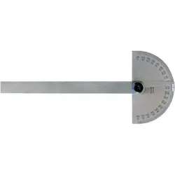MITUTOYO STEEL PROTRACTOR SEMI-CIRCULAR 6 IN NON-GRAD 968-202