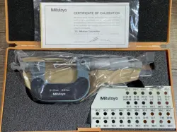 MITUTOYO SCREW THREAD PITCH MICROMETER 126-125 (25-50MM) GEWINDEMIKROMETER
