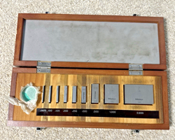 MITUTOYO 9PC GAUGE BLOCK SET 516-930 TEST CNC