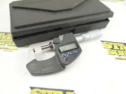 MITUTOYO IP65 COOLANT PROOF DIGITAL OUTSIDE MICROMETER 293-344 0-1