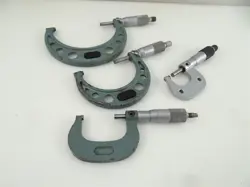 3 MITUTOYO MICROMETERS CARBIDE FACED 1