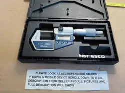 MITUTOYO # 293-721-30 DIGIMATIC DIGITAL MICROMETER W/ RATCHET STOP  CARBIDE TIP
