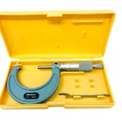 MITUTOYO 103-178 OUTSIDE MICROMETER, BAKED ENAMEL FINISH, RATCHET STOP, JAPAN