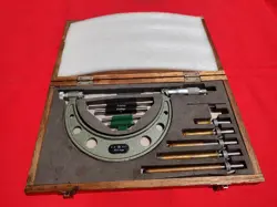 MITUTOYO 0-6 INTERCHANGEABLE ANVIL MICROMETER SET NO 104-137