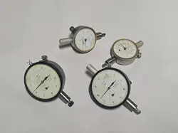 MACHINIST TOOLS LOT OF 4 MITUTOYO DIAL INDICATORS ALL WORK! USED TOOLING