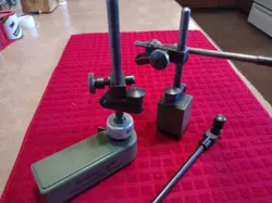 MITUTOYO 2 MAGNETIC INDICATOR STANDS U.S.A. MADE
