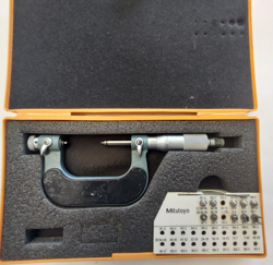480 EXCELLENT MITUTOYO THREAD MICROMETER 1-2