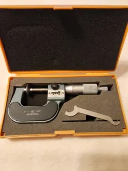 MITUTOYO 223-125 DISK MICROMETER, 0 TO 1
