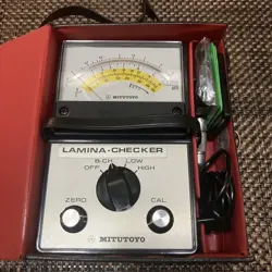 ????MITUTOYO LAMINA CHECKER DGE 179-711 WITH CASE AND MANUAL