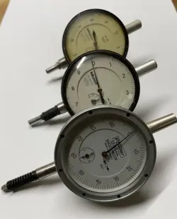 MITUTOYO DIAL INDICATORS .0001.  FOWLER DIAL INDICATOR .001.  ALL 3 ONE PRICE.