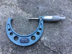 MITUTOYO 103-179 OUTSIDE MICROMETER BAKED-ENAMEL FINISH RATCHET STOP, 2-3
