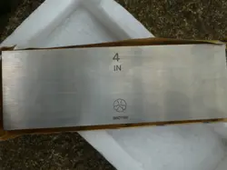 MITUTOYO 4'' GAUGE BLOCK LIGHTLY USED IF AT ALL IN ORIGINAL BOX