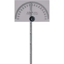 MITUTOYO 968-203 SQUARE HEAD PROTRACTOR WITH 6 INCH RULE