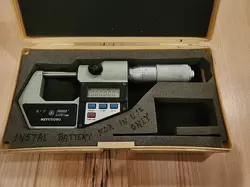 MITUTOYO 293-705 DIGIMATIC DIGITAL MICROMETER OLDER MODEL 0 TO1IN