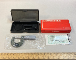 MITUTOYO 103-127 FRICTION THIMBLE OUTSIDE MICROMETER 0-1