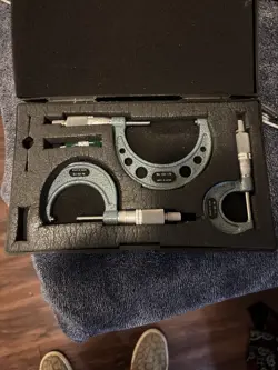 DIAL INDICATOR PLUS MICROMETER SET PLUS CALIPER