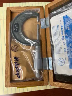 MITUTOYO POINT RATCHET THIMBLE MICROMETER 0-1