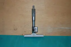 VINTAGE MITUTOYO DEPTH GAUGE .001 TO 1 INCH CAPACITY W/COUNTER USED
