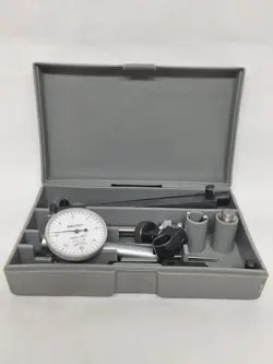MITUTOYO DIAL TEST INDICATOR BORE GAUGE SET 513-118 .001 INDICATOR + CASE