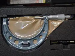 MITUTOYO SCREW THREAD PITCH DIAMETER MICROMETER 75-100MM / 0.01MM3.5-5MM 8-5TPI