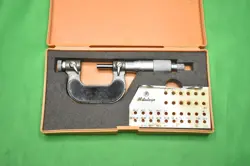 MITUTOYO 126-137 SCREW THREAD MICROMETER 0-1