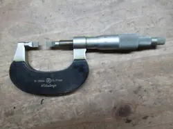 MITUTOYO STRAIGHT BLADE MICROMETER 122-161 0-25MM 0.01MM CONTROL 6HY0918F96