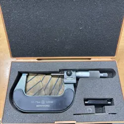 MITUTOYO MICROMETER 50-75MM MEASUREMENT RANGE 0.01MM PRECISION TOOL